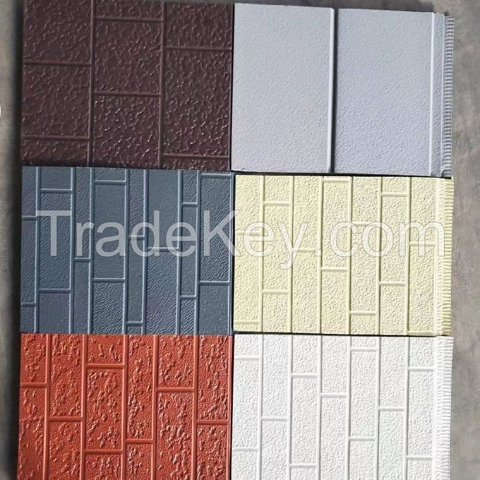 Metal carving insulation integrated board