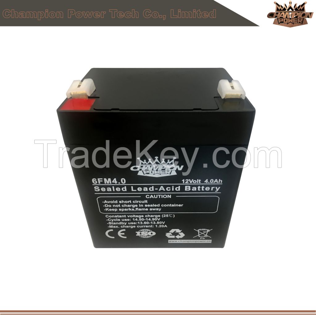 6v4ah for emergency lighting/security system/electronic scale/ cash machine
