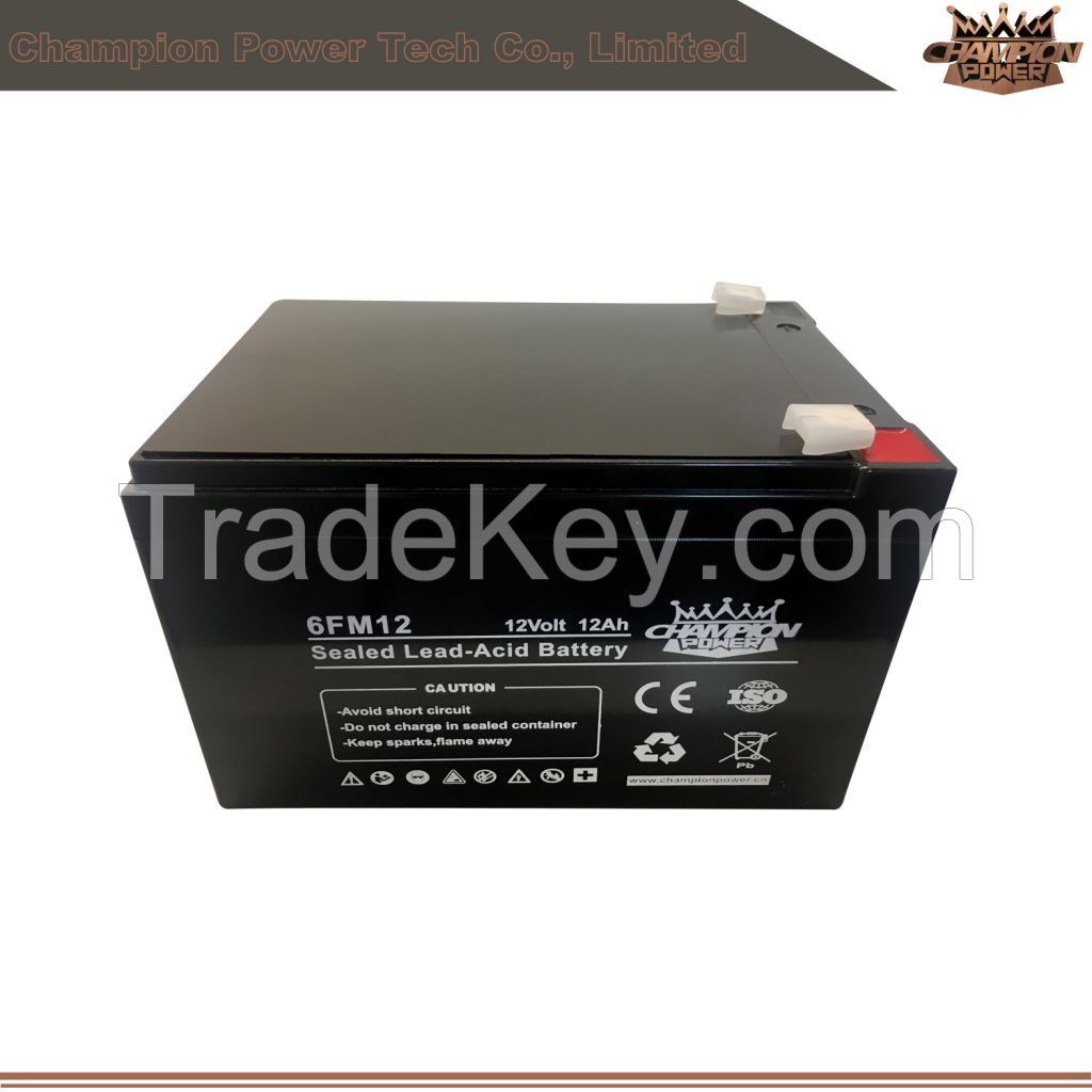 sealed lead acid battery of 12v12ah for Motocycle/electric vehicle