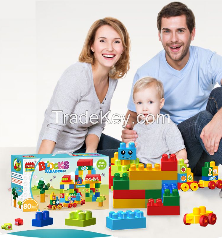 Large-particle building blocks toys(80 Pcs )