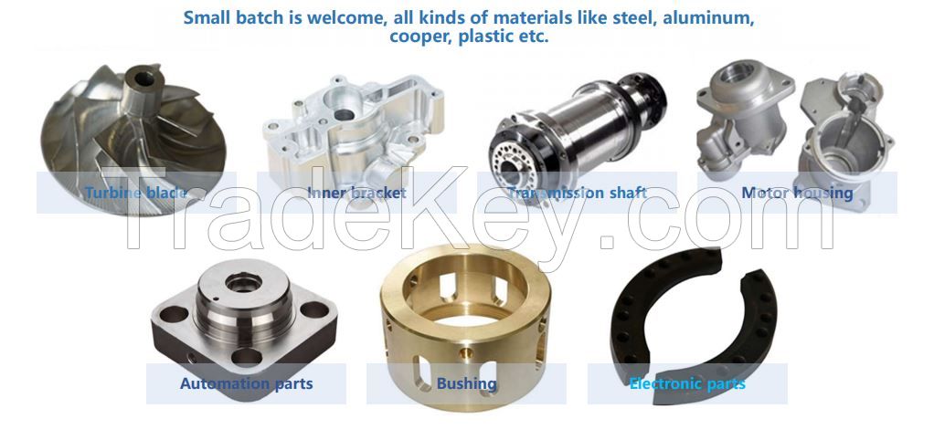 Machinery parts customized size and surface treatment