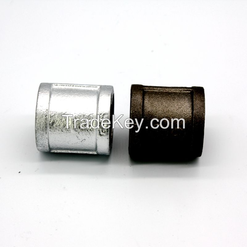Black malleable iron Coupling fittings for portable water