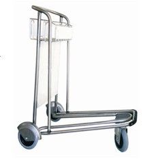 3 Wheels    ( 201 Stainless steel ) / ( Q235 Carbon Steel ) Airport Luggage Trolley