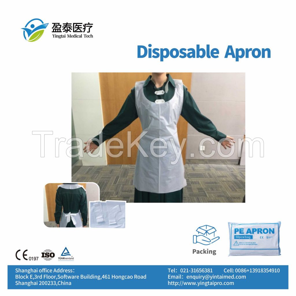disposable aprons, protective aprons, plastic clothing