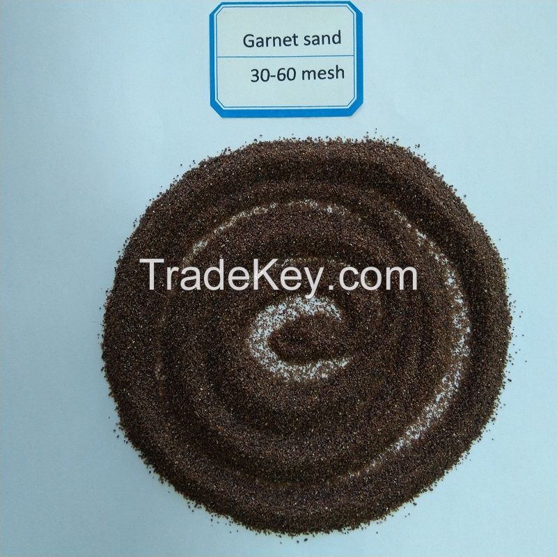 natural garnet sand 30-60 mesh for sand blasting surface blasting