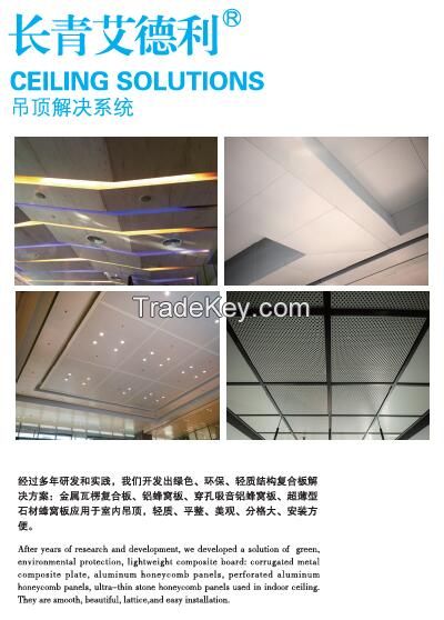 Perforated Sound-Absorbing Aluminum Honeycomb Panel for Ceiling Board