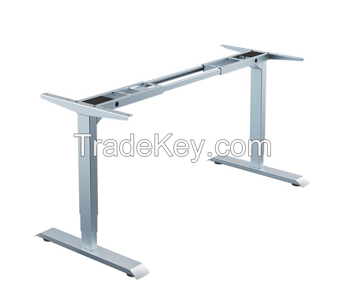 Ergonomic New Design Height Adjustable Lift Table Modern Electric Executive Office Computer Desks with Lifting Column Leg