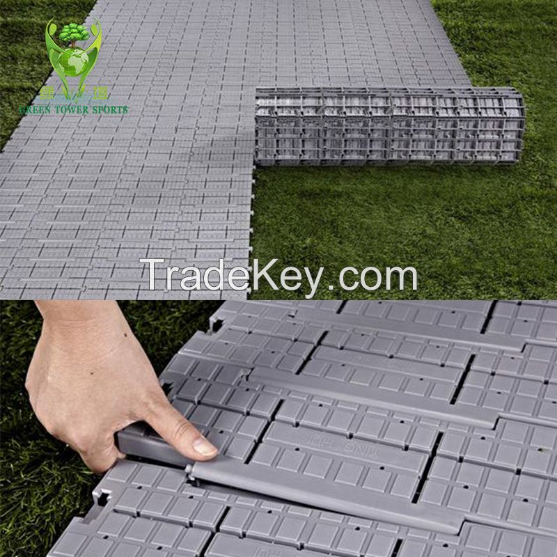 Turf protection floor Plastic PP interlocking grass protective flooring