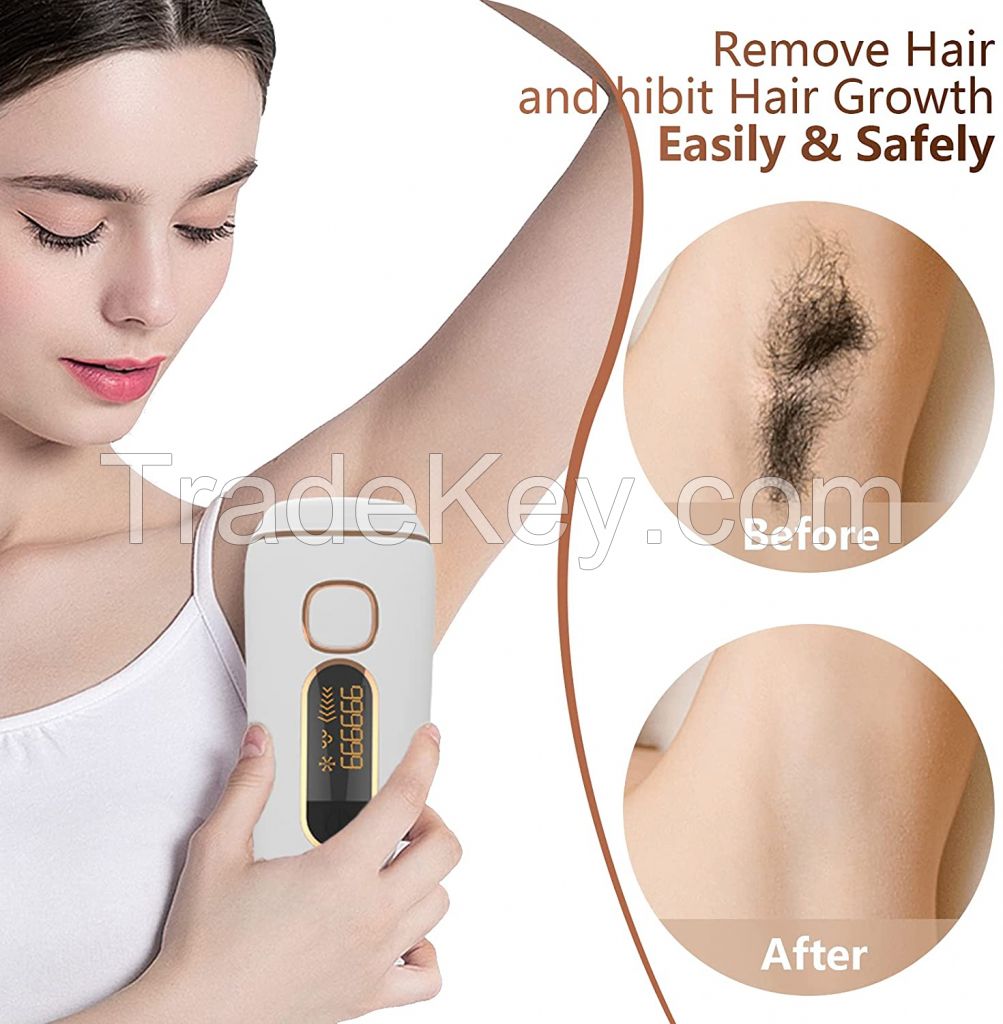 IPL Hair Removal for Women at Home Use Painless Permanent on Whole Body Facial Laser Hair Removal 999, 999 Flashes
