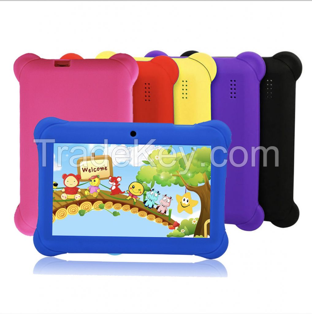 Q88 Lower cheap price 7 inch 4GB 8GB Android kids tablet children Learning educational supports with 32g TF card baby laptop