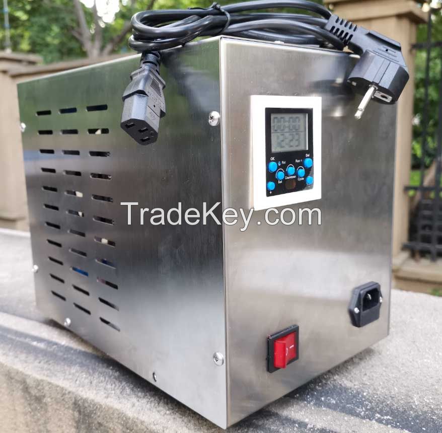 220v portable ozone purifier, 10g/h, ozone quartz tube, programmable timer, highly moisture-proof, stable quality and performance