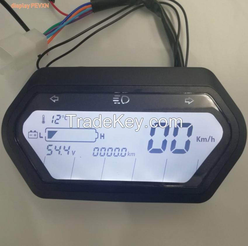 LCD Display 48v60V72v Speedometer WT Turning Light for Electric Bike S