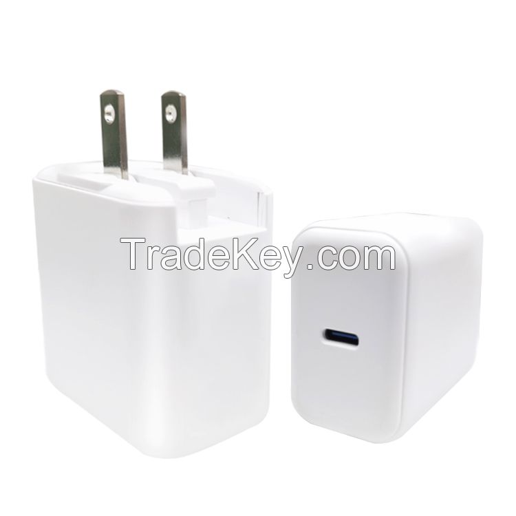 USA socket type 45W USB C wall fast charger for NB/ipad/phone