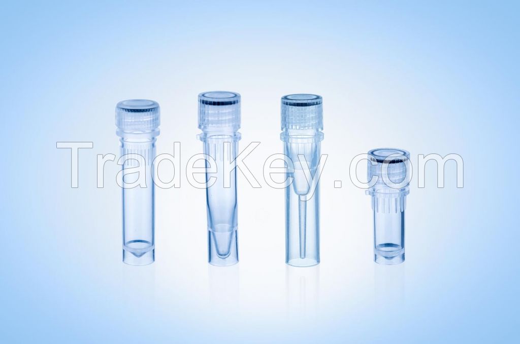 1ml/1.5ml/2ml Plastic flat screw test tube frozen cone bottom centrifuge tube