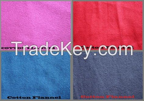 Dyed cotton flannel cloth, brushed cotton fabric