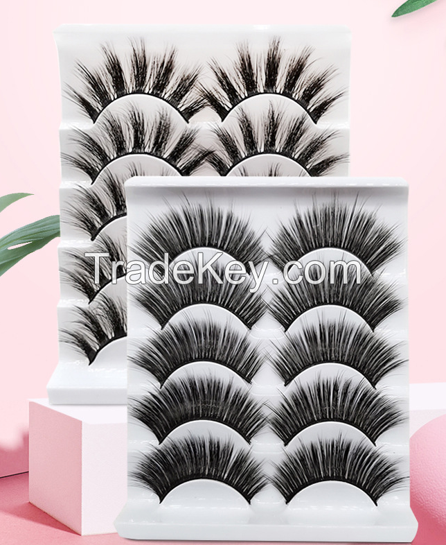 New fashion Eyelashes Sowal Silk Wholesale Private Label 3D Faux Mink Eyelashes 6D Faux Mink Lashes