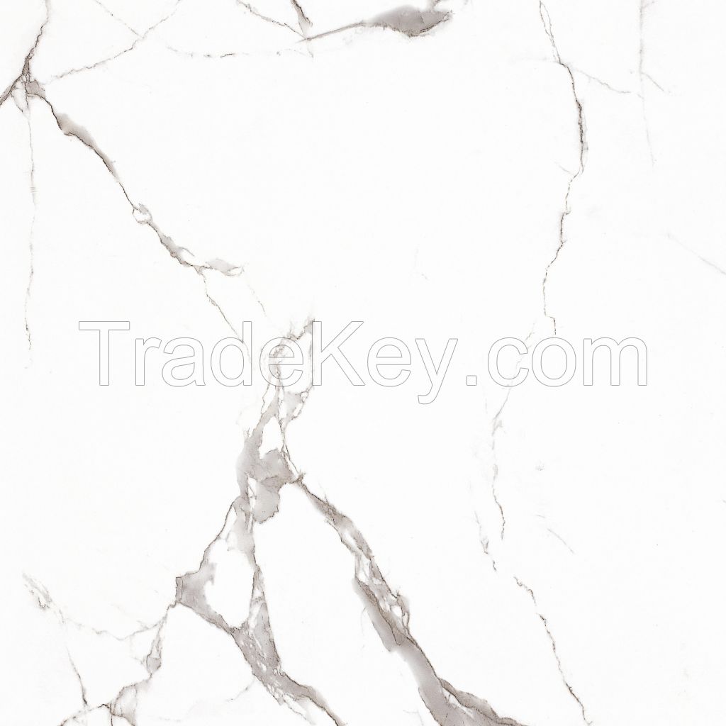 Upgrade 600x600mm Full White Body Polished Glazed Porcelain Floor Tiles