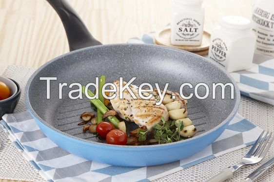 Curling Stone coating Non-Stick Grill Pan