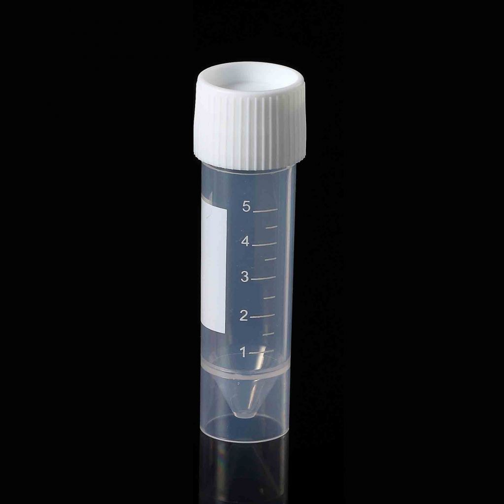 5ml 16X60mm Free Standing Transport Sample Collection Tubes with Screw Cap and Leakproof