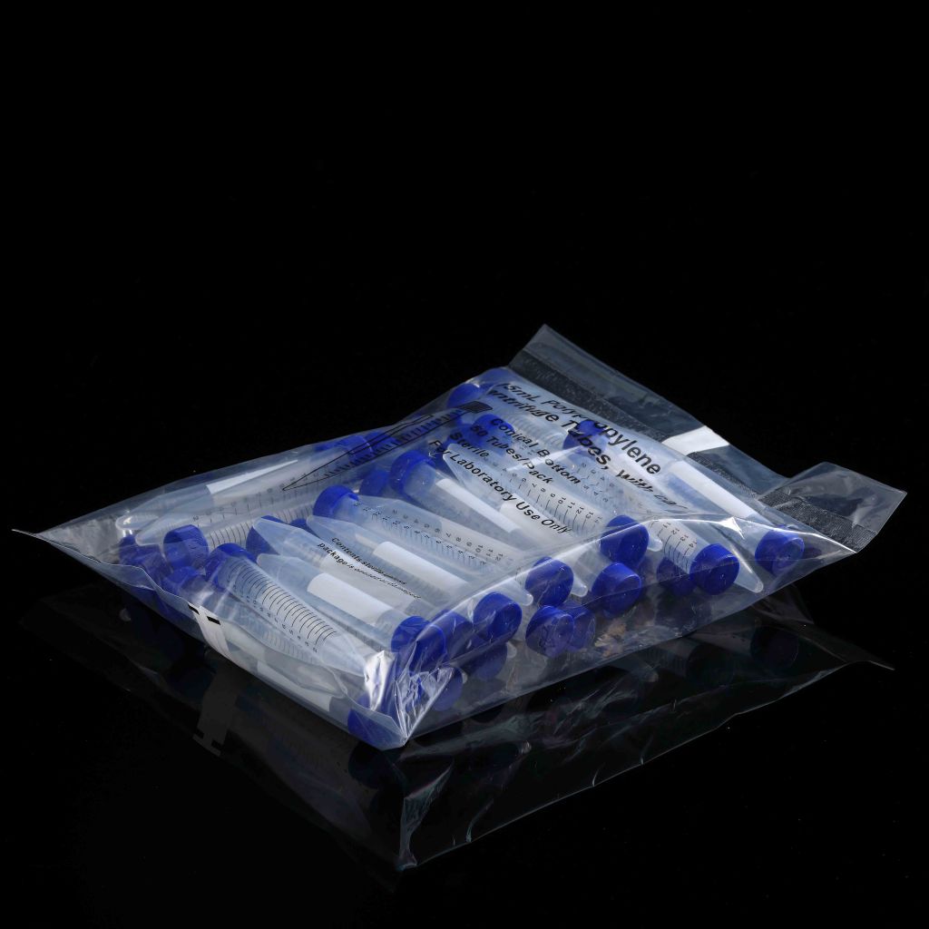 15ml Conical Centrifuge Tubes with Flat Caps