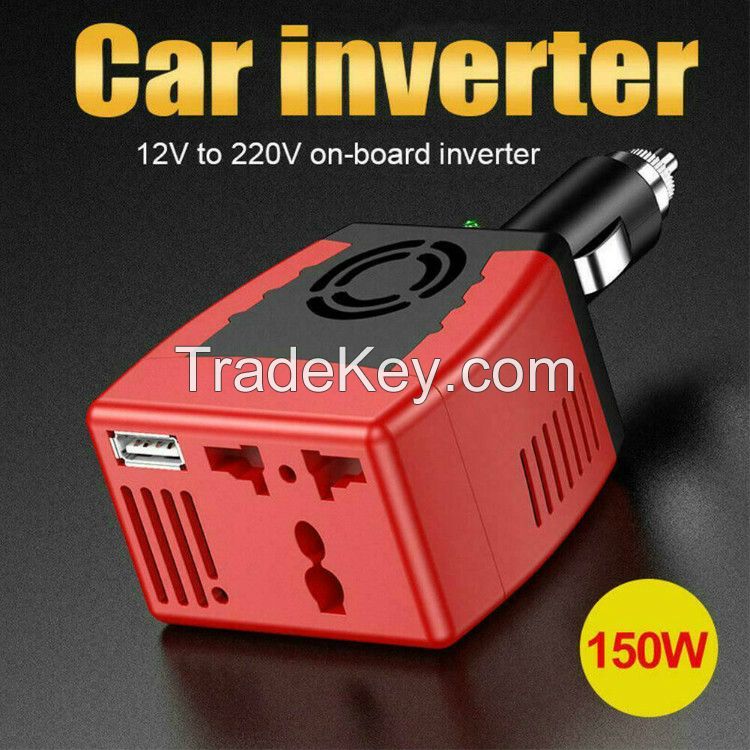 DC12V to AC220V Car Power Inverter 150 Watt with USB