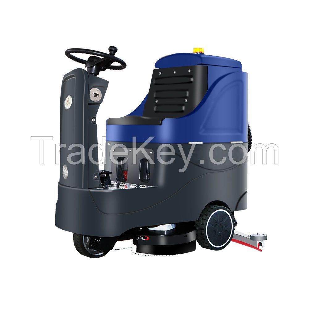 Battery Power Ride on Floor Scrubber Dryer Machine FX-C70