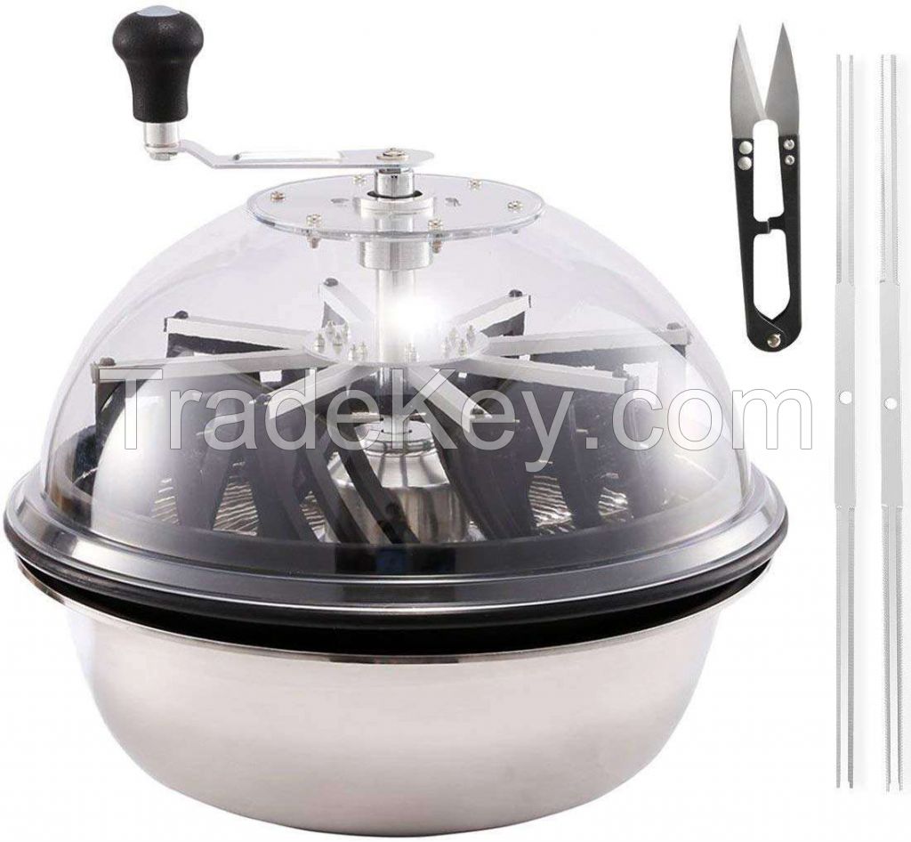 16 Inch Hydroponic Clear Hand Driven Bowl Leaf Trimmer for Indoor Garden