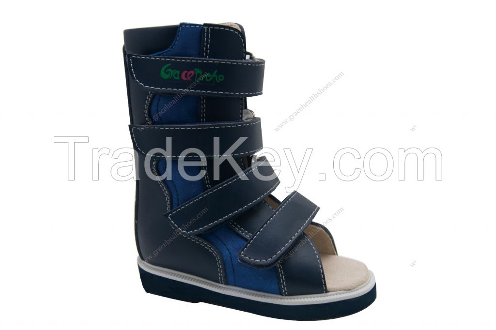 GraceOrtho high open toe boots bulid in AFO Individual orthopedic boots for club feet 4910299