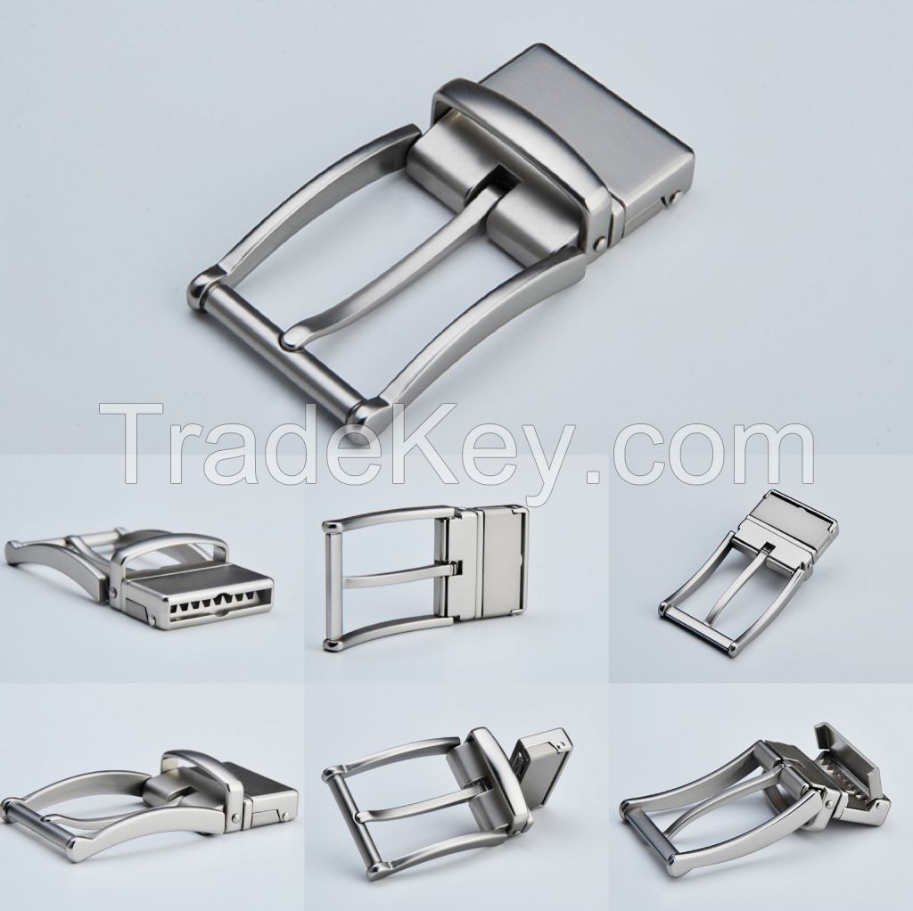  newly style pin belt buckle with turning reversible buckles OEM ODM