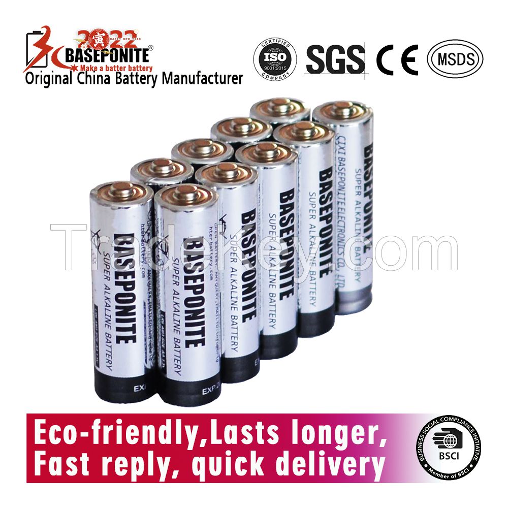 Baseponite Long Lasting AA 10 Batteries Premium Lr6 Alkaline Battery 1.5V Batteries for Clocks Remotes Games Controllers Toys Electronic Device