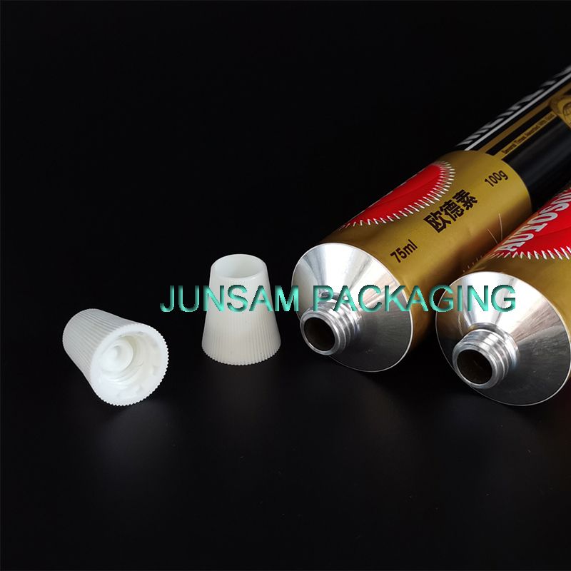 vacant aluminum tubes glue grease packaging soft tube offset printing