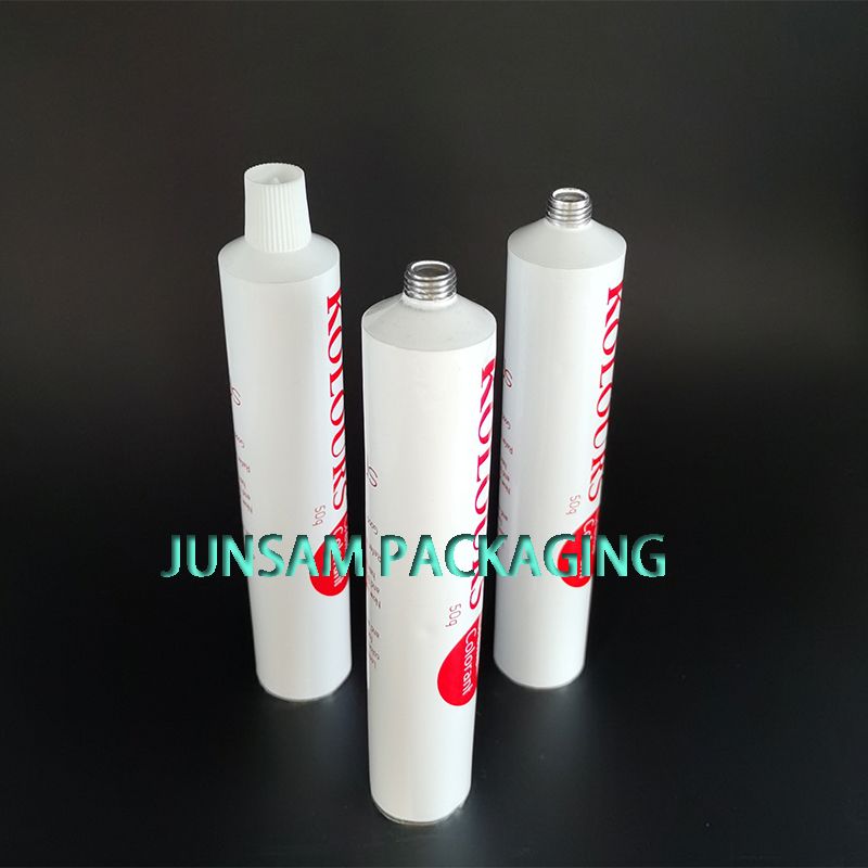 Aluminum Empty Compressible Tubes Coated Shoulder Inner Lacquer