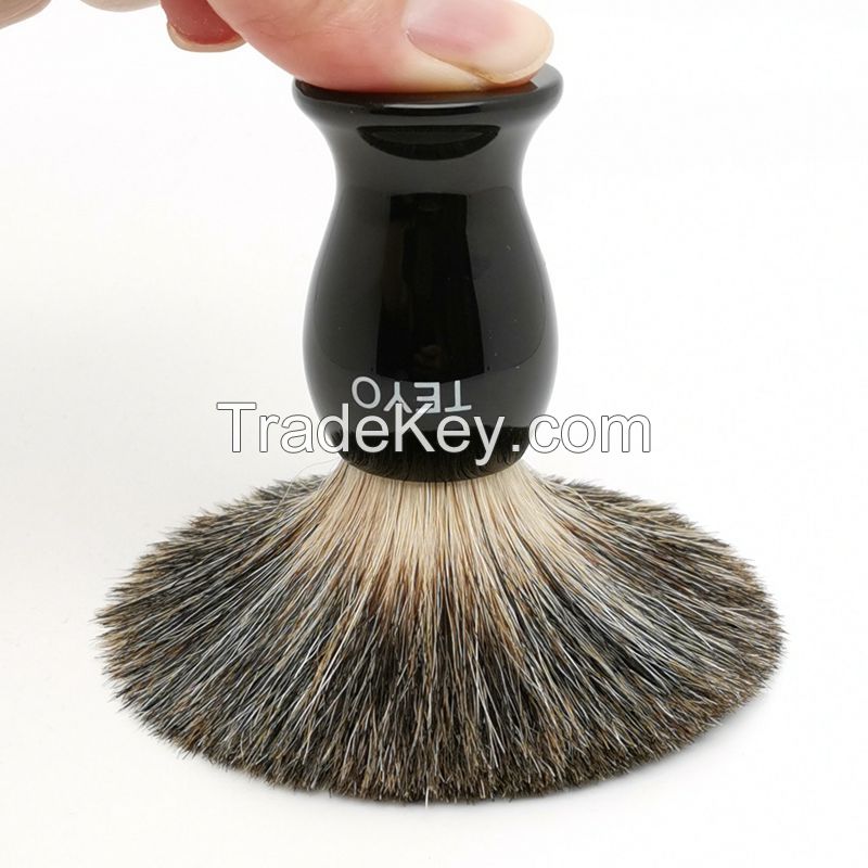 Pure Badger Hair Shaving Brush of Resin Handle With Gift Box Packed