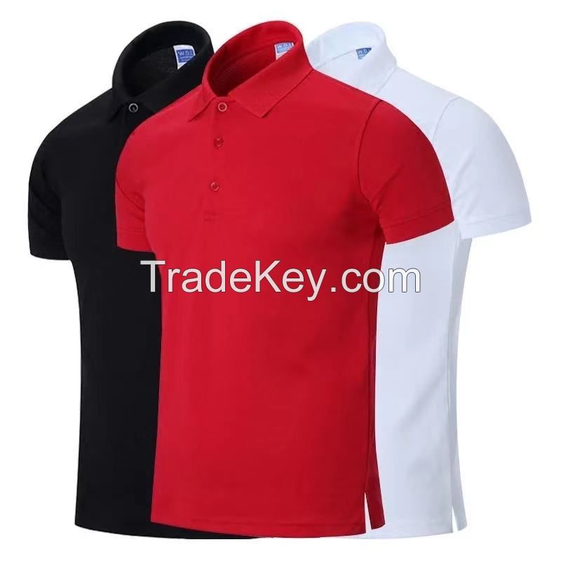 Pure comb cotton Adult POLO T- shirts with round neck or v-neck style
