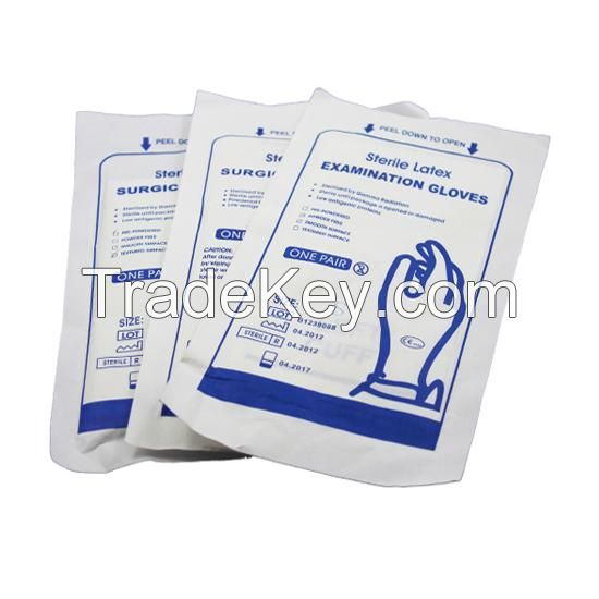 sterilized surgical latex  gloves   medical examination rubber latex   gloves