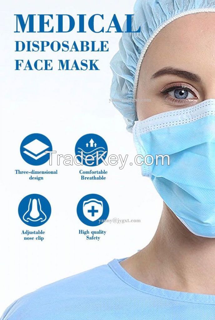 Disposable Medical  3Layer  Face Mask  surgical face mask