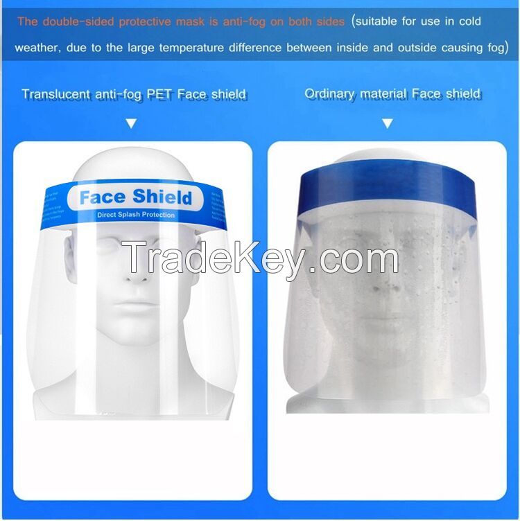 Factory price clear plastic glasses face shield