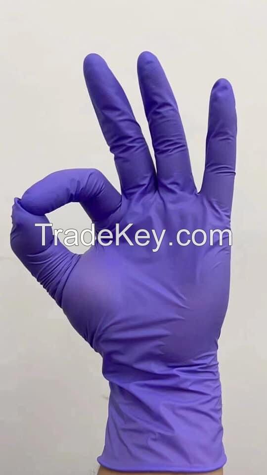 Disposable NItrile  examination gloves