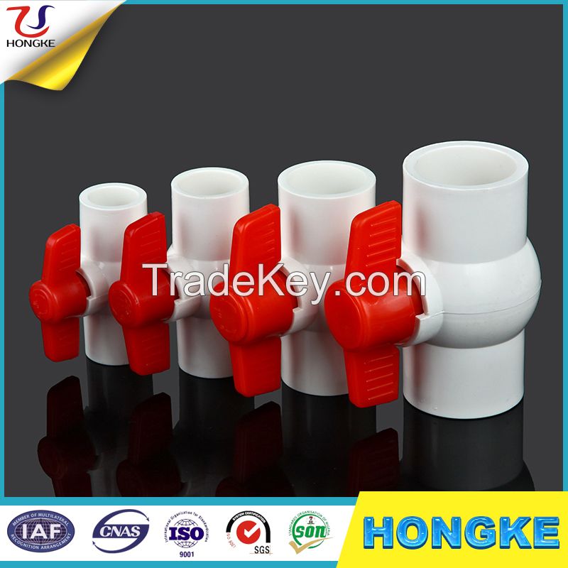cheap price Ivory plastic upvc ball valves