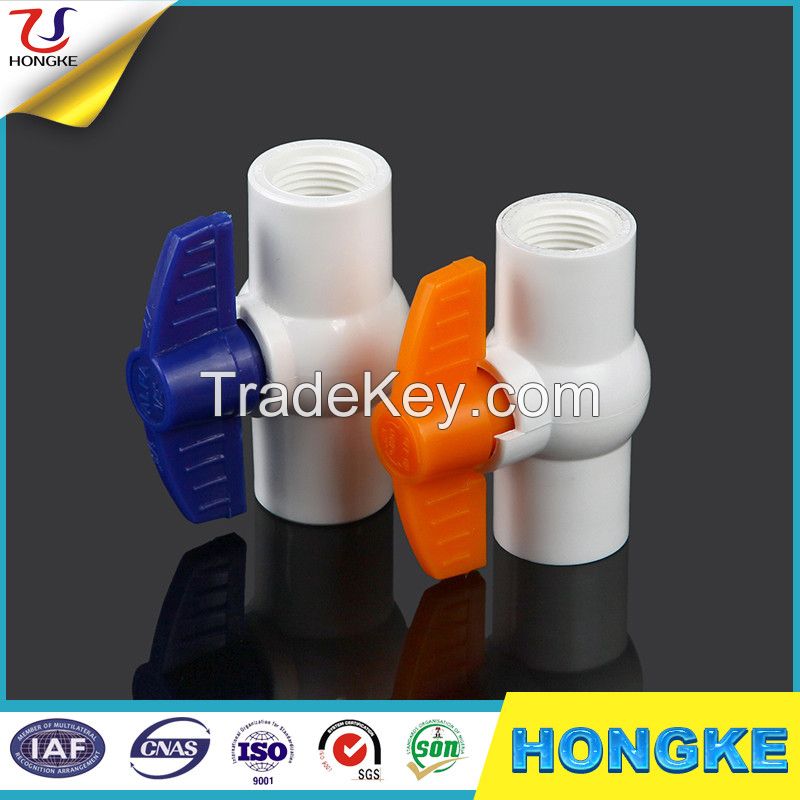 cheap price Ivory plastic upvc ball valves