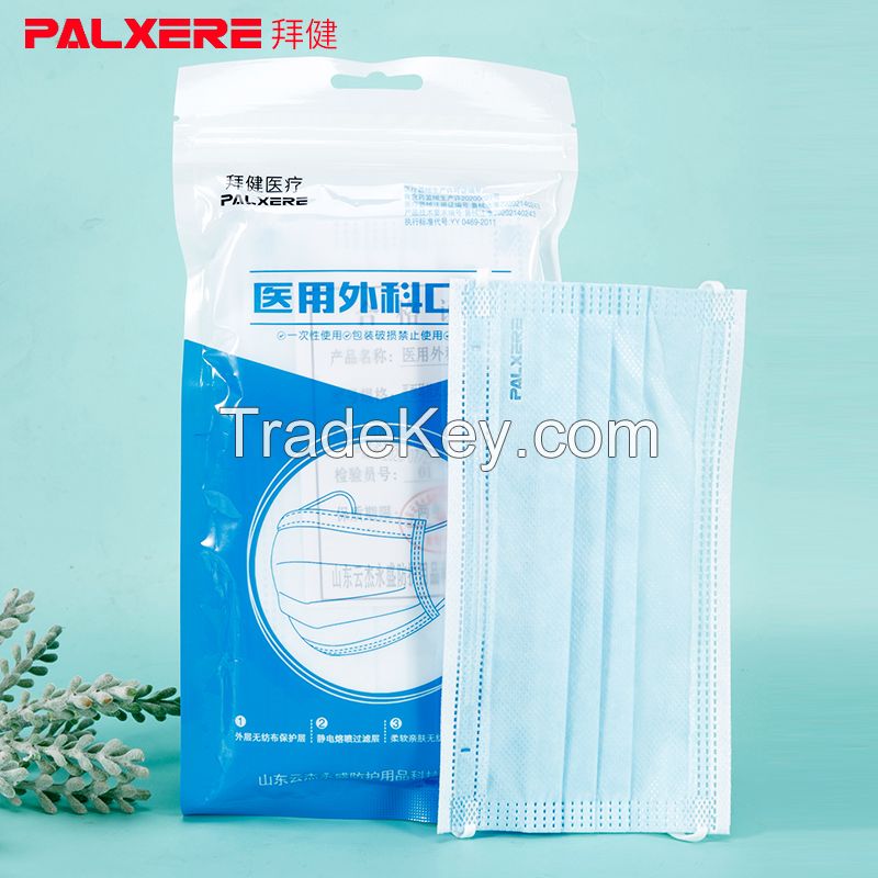 Hot selling good quality 3ply surgical mask earloop from china 