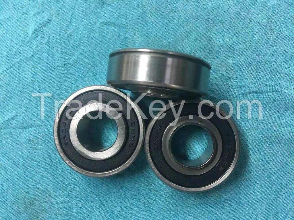 6204 2RS Deep Groove Ball Bearing 20x47x14mm Inner Ring Customization With Snap Ring