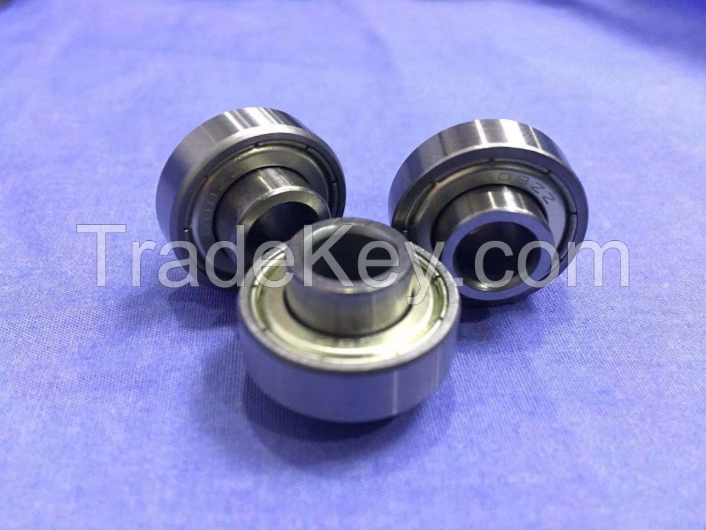 608ZZ Deep Groove Ball Bearing 8x22x7mm Inner Ring Extended For Casters