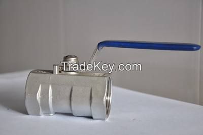 Stainless steel wire-thread one-piece ball valve