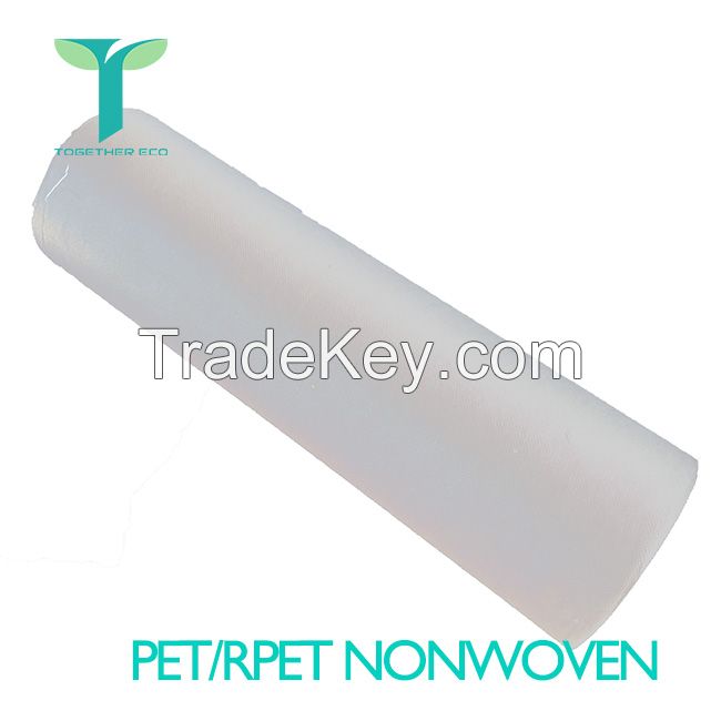 Eco-Friendly 100% Rpet Polyester Recycle PET Spunbond Non Woven Fabric for non-woven bag sublimation