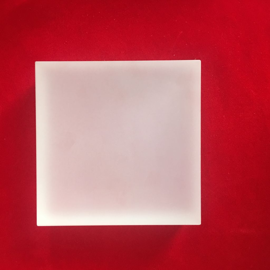 Frosted square quartz glass sheet low price
