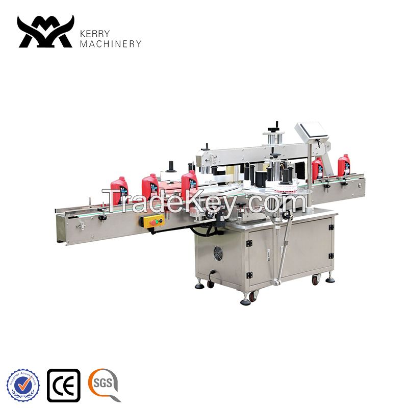 Full Automatic Double Sides Adhesive Labeling Machine for Plastic Bottle Packaging