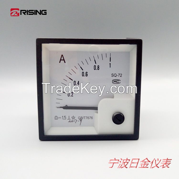 72*72mm analog panel meter, AC current meter, DC current meter