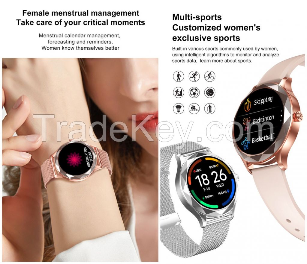 Latest top quality luxury internet women girls reloj smart watch