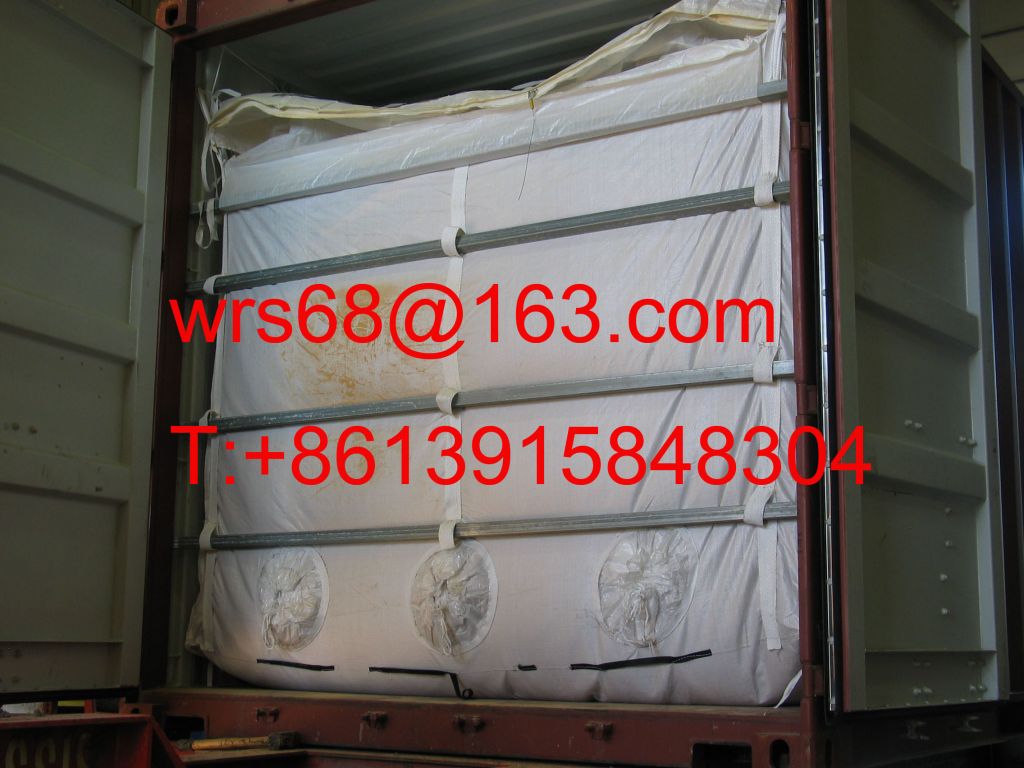 Conveyor Belt or gravity loading Food grade PP woven dry bulk container liner bag for wheat / soybean / rice / malt /grain